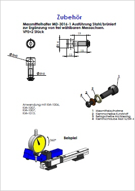 MD-3016-1 Zubehr