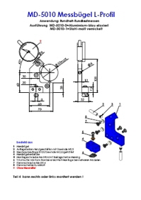 MD-5010 Messbgel L-Profil Katalog B