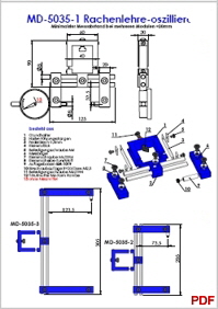 MD-5035  Rachenlehre oszillierend Katalog B