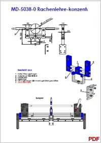 MD-5038  Rachenlehre konzentrizitt Katalog B