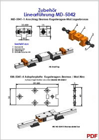 Zubehr F Linearfhrung MD 5042 B